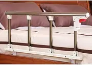 Safety Bed Guard Rails for Elderly Aluminum Alloy Foldable Bed Guardrail Adults Assist Handle Handicap Bed Railing Hospital Metal Grip Bumper Bar (Color : 8cm, Size : 95cm×35cm)