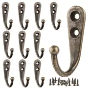 Elegant Vintage Wall Hooks Rustic Antique Coat Hangers for Hanging Clothes