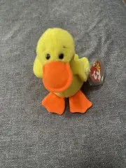 Ty Beanie Baby Quackers With Errors, Wrong Year, Waterlooville UK And PVC NWT