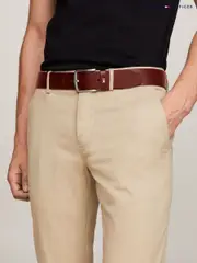 Tommy Hilfiger Tan Brown New Denton Belt (881136) | $104