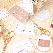 Creative -ni Sewing Book - Embroidery Stitches Book | -ni Sewing Book | Creative -ni Sewing Card Set | Sewing Stitches Card Book for Embroidery & Sewing Enthusias