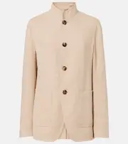 [Loro Piana] Loro Piana Spagna linen crêpe jacket AU 14 beige