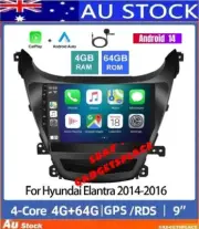 ✅4+64GB For 2014-2016 Hyundai Elantra Car Stereo GPS Android carplayHead Unit BT