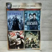 Best of Warner Bros 4 Film Favorites Big Time DVD 300 Matrix Sherlock Sucker