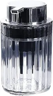Liquid Foaming Hand Soap Dispenser w/Silver Pump Refillable Clear Lotion Dispenser Bottle Nordic Style Shampoo and Shower Gel Container for Bathroom Kitchen Countertop