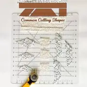 DIY Craft Sewing Ruler Template Sewing Supplies Fabric Cutter Stencil