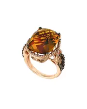 Le Vian 14K Rose Gold 12.97 ct. tw. Diamond & Quartz Ring