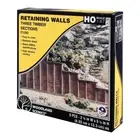 Woodland Scenics C1260 HO Timber Retaining Wall (x3) HO Gauge Railway