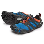 Vibram V-Trail 2.0 Mens Mega Grip Five Fingers Barefoot Feel Shoes Trainers Blue/Orange 43 EU