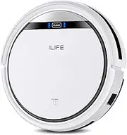 ILIFE V3s Pro Robot Vacuum Cleaner, Tangle-Free Suction, Slim, Automatic Self-Charging Robotic Vacuum Cleaner, Daily Schedule Cleaning, Ideal for Pet Hair，Hard Floor and Low Pile Carpet,Pearl White