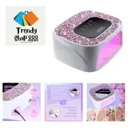 Rechargeable 168W UV Nail Lamp with Smart Sensor – Home and Salon Essential