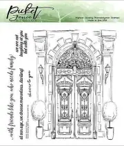 Picket Fence Studios Photopolymer Stamp Set BFF Girls' Mansion