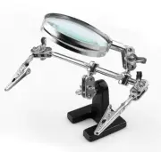 Helping Hand Adjustable Clip Stand With Magnifier ~ Jewelry Watches