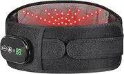 Cordless Heating Pad for Back, Heated Back Massager with 3 Heating & 3 Vibration Modes, Heated Back Brace Gifts for Family Men Women