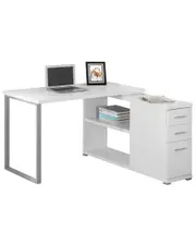 Monarch Specialties 47in White Office Desk