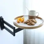 Flip-Out Design Sofa Side Table for Bedroom Study Living Room Balcony