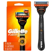 Gillette Fusion5 Power Razor for Men, 1 Gillette Power Razor Handle + 1 Blade Re