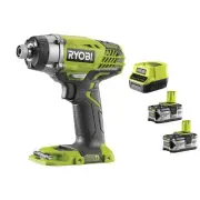 Ryobi R18ID3-0 Impact Wrench Battery 18V ONE+ 1/4" HEX 220Nm Kit 2x4.0 Ah