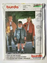 OKTOBERFEST Kinder TRACHT Burda Pattern 2747 German Austrian Children's Jacket