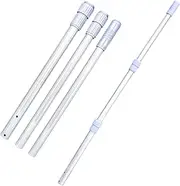 58''Heavy Duty Pool Pole, Prime Telescopic Aluminum Standard Pole with Extendable Stick Joint for Swimming Pool Cleaning Tools Connect with Pool Net Skimmers, Brushes, Vacuum Heads