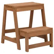 vidaXL Foldable Step Stool Solid Firwood
