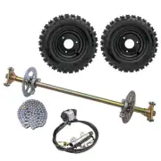 740mm Rear Axle Kit+6'' Wheels +Brake Drift Trike Go Kart Quad Buggy ATV