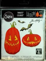 Sizzix Thinlits Pumpkin Patch Colorize 12 dies set #665556 Tim Holtz Halloween
