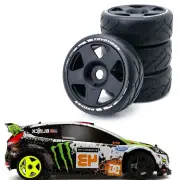 4PCS 1/8 Rally Drift On-Road Tires Wheels 17mm Hex for ARRMA INFRACTION LIMITLESS FELONY F1 ZD RC Car Vehicles Model Par