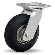 Hamilton Cush-N-Flex S-8526-SU Swivel Caster - 6"x2" Super-Flex Rubber on Alumin