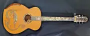 Blueberry Handmade Baritone Acoustic Guitar Dragon Motif Pre-Order 90 Days
