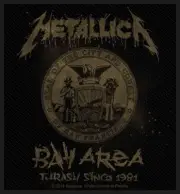 Metallica Bay Area Thrash Woven Patch Official