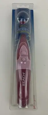 Vintage Reach Access POWER FLOSSER w 8 Flossing Heads NEW Pink