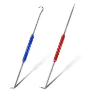 Pointed Scriber, 2 Pcs Metal Scribe Tool Hook and 45 Degree 90 Degree Tip1651