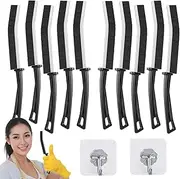 10Pcs Hard Bristle Crevice Cleaning Brush, Small Cleaning Brushes, Grout Cleaner Brush, Toilet Brush, Scrub Brush for Shower Tile, Skinny Gap Cleaning Tools for Household Use, Bathroom