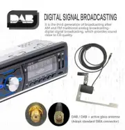 Car Radio Bluetooth 5.0 Stereo FM/USB/AUX/SD/DAB In-dash Audio 1Din MP3 Player (for: Daihatsu)