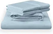 TEMPUR Classic Cotton Sheet Set Sleepy Blue - Queen