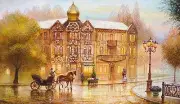 Chart Needlework Counted Cross Stitch Patterns-Carriage on Avenue