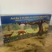 Art By Charles Lynn Bragg: Baby Deer RARE 700 Piece Panoramic Jigsaw Puzzle