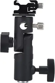 Portable Adjustable Hot Shoe Mount Adapter Flash Stand Bracket for Camera Flash Tripod