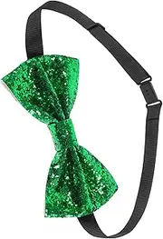 [COSMEVIVI] Pre Tied Adjustable Bow Tie for Men Sparkling Glitter Design for Parties Weddings and Banquets Comfortable Unique Chic Style PU Material