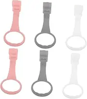 Baby Bed Stand up Rings 6pcs Toddler Crib Playpen Pull Rings Safe Learning Tool Comfort Grip Motor Skill Enhancement