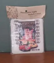 Vintage Route 66 Decorative Double Light Switch Cover America's Highway Man Cave
