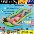 INTEX Floating Pool Lounge Inflatable Mesh Bed Water Bed Pool Float NEW AU