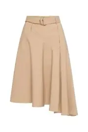 Sass & Bide ANOTHER LIFETIME beige belt High Waisted A-line Trench skirt 8 /38