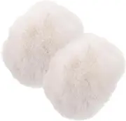 [WESIEVYA] Warm Winter Arm Warmers Rabbit Fur Cuffs Faux Fur Arm Wraps Plush Cuffs for Boys and Girls Thermal Insulation Fashion Accessories