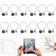 12 PCS Circular Creative Easy Halo Lights & Easy Lights for DIY Light-Up Chri...