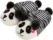 Levemolo Comfortable Women's Panda Slippers Autumn Winter Warm Home Shoes 20cm Cotton