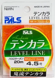 NISSIN Oni-ryu Fluorocarbon Tenkara Level Line #4.5-20m Fluorescent orange JDM