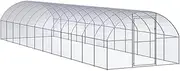 Outdoor Chicken Cage Coop Pet House 3x12x2 m Galvanised Steel