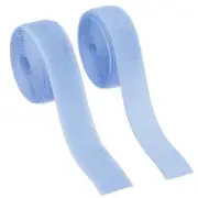 Sew on Hook and Loop Tape, 1 Inch Nylon Fastener Strips 2 Yards (Light Blue)